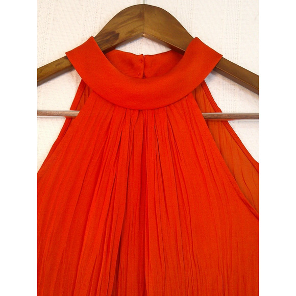 NWT Worthington Burnt Orange High Neck Sleeveless Blouse -Medium RTL $44 - Picture 8 of 13